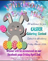 See more ideas about easter, coloring pages, easter colouring. Easter Coloring Contest Windsong Memory Care