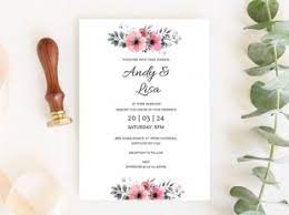 Create and download custom designed greeting cards and invitations you can print right from your home. Free Printable Elegant Wedding Invitation Template Free Psd Ui Download