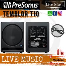 View and download presonus temblor t10 owner's manual online. Presonus Temblor T10 Powered Studio Subwoofer 250w Powered Studio Subwoofer With 10 Speaker For E5xt E7xt E8xt Shopee Malaysia