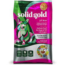 Solid Gold Lil Boss Holistic Dry Dog Food Turkey Vegetable Grain Gluten Free Active Dogs Of All Life Stag Dog Food Recipes Dry Dog Food Canned Dog Food