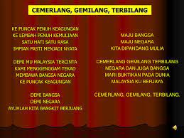 Pekerti kuning berdaulat payung negara biru perpaduan kami semua kami bernaung lirik lagu cemerlang terbilang. Ppt Lagu Lagu Patriotik Powerpoint Presentation Free Download Id 754854