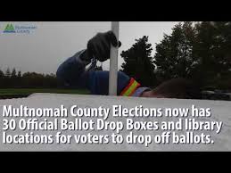 New Official Ballot Drop Box Located In North Portland Mccoy Park Youtube