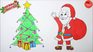How To Draw Santa Claus And Christmas Tree With Gift Step By Step Easy Creative Drawing Ideas Youtube These ideas, activities, and posts include drawing games, creative drawing prompts, improving drawing skills, and ways of connecting through drawing.