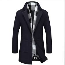 Manteau manteau homme, manteau homme sport chic. Manteau Cintre Mi Long Classique Hiver Pour Homme En Nylon