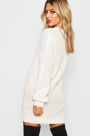 Womens Petite Waffle Knit Oversized Sweater Dress White S Sweater Dress Oversized Sweater Dress Sweater Dress Women