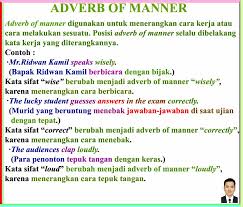Definisi Adverb Of Manner Untuk Kalimat Aktif Beserta Contoh Contoh Kalimatnya Belajar Bahasa Bijak