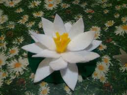 Fior Di Loto In Pannolenci Fiore Di Loto Fiori Loti