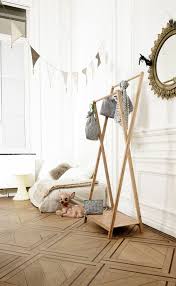 Portant Double En Bambou Malmo Rangement Habits Chambre Rangement Maison Meuble Bambou
