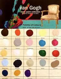 Van Gogh Chalk Paint Collection Color Chart Chalk Paint