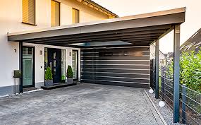 Konisch Laufendes Carport Hpl Mit Abstellraum Carport Mit Abstellraum Carport Carport Uberdachung