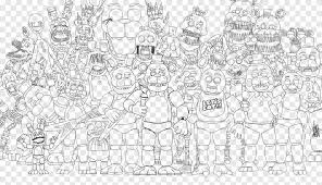 Core five nights at freddy's seriesmain plotline by scott cawthon and partnered game companies. Five Nights At Freddy S Sister Location Drawing Five Nights At Freddy S 2 Coloring Book Easter Egg Poster White Text Png Pngegg