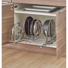 This Sliding Pot Organizer Is A Great Addition To Any Kitchen Pantry Or Storage Area Pot Organization Kitchen Cabinet Organization Kitchen Hacks Organization