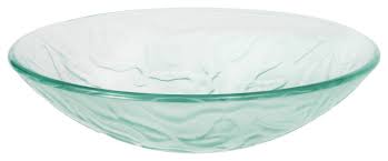 eden bath clear embossed waves glass