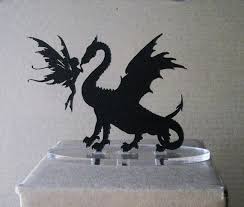 Wedding Cake Topper Dragon Fairy Silhouette Cake Topper Etsy Wedding Cake Toppers Fairy Silhouette Silhouette Wedding Cake