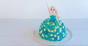 Cover torte with plastic wrap, return to freezer and freeze until firm, at least 8 hours or up to 2 days. Elsa Cake Tutorial My Kids Lick The Bowl