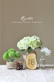 A number table is just that; Find Inspiration In Nature For Your Wedding Centerpieces 40 Creative Ideas