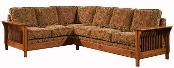 Arts Crafts Mission Style Upholstered Back Sofa Sectional Sectional Sofa Mission Style Furniture Craftsman Furniture