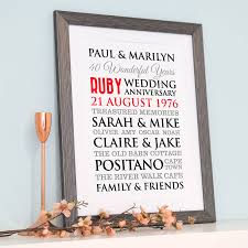 Also known as the ruby wedding. Ideas For 40th Wedding Anniversary Gifts Beloved Blog