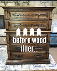 The Best Wood Filler I Ve Ever Used For Painted Furniture Dododsondesigns Bestwoodfiller Furnituremakeover Pa Wood Filler Painted Furniture Paint Furniture