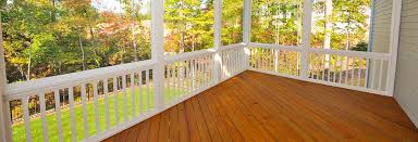 Down the staircase, the porch extends into the backyard where a fire pit awaits for family and friends to enjoy. Deck Painting Wow 1 Day Painting
