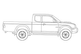 Mitsubishi L200 Cars Coloring Pages Mitsubishi Scale Drawing