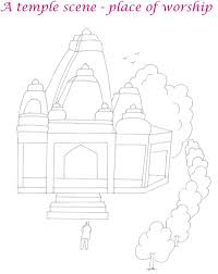 Or sometimes you just need to fill in those last five. Scenery Of Temple Coloring Page