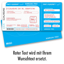 Wir bieten billig flug angebote weltweit. Einladungskarten Als Flugticket Cyan Online Gestalten