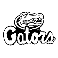 Florida Gators Logo Black And White Sketch Coloring Page Florida Gators Logo Gator Florida Gators