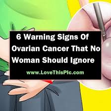 Trouble eating or feeling full quickly. 6 Warning Signs Of Ovarian Cancer That No Woman Should Ignore