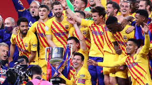 Griezmann, de jong & messi x2 the goal scorers in a brilliant performance from the blaugranas. Athletic Bilbao 0 4 Barcelona Lionel Messi Scores Twice As Barca Win Copa Del Rey Bbc Sport
