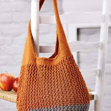 Mini project knitting bag from fair isle yarn put a smile on my face. Knitted String Shopping Bag Knitting Patterns Let S Knit Magazine