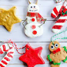How To Make Salt Dough Ornaments The Kids Will Love Recipe Dough Ornaments Food Ornaments Salt Dough Christmas Ornaments