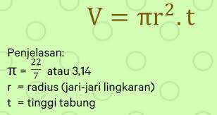 Π = phi ( 22/7 atau 3,14 ). Volume Tabung Rumus Contoh Luas Dan Cara Menghitungnya