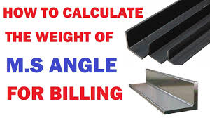 how to calculate the weight of m s angle for billing by learning technology