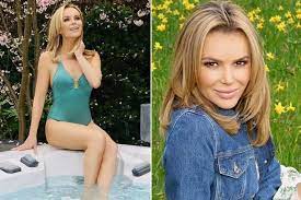 Amanda holden has posted a rare picture of her daughters who look exactly like her. Age Defying Amanda Holden Stuns In Teal Green Swimsuit In Her Garden Hot Tub Irish Mirror Online