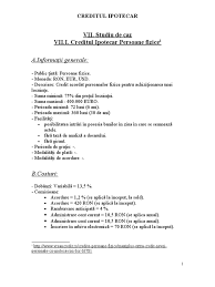 Produsul poate fi utilizat pentru satisfacerea unor nevoi personale sau pentru refinanțarea altor credite cu obținerea. Documente Similare Cu Creditul Ipotecar