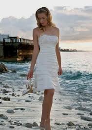 Shopping for a second wedding dress means many brides want one they can wear again. Beach Wedding Dresses Casual Short Bestweddingdresses