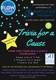 We send trivia questions and personality tests every week to your inbox. Flow To Host 1990s 2000s Trivia For A Cause Event We Ha West Hartford News