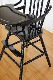 repainting a high chair black painted high chairs vintage high chairs wooden high chairs