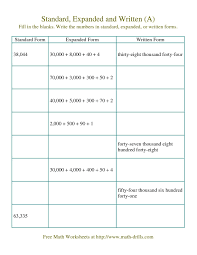 The Converting Between Standard Expanded And Written Forms To 100 000 A Expanded Form Worksheets Expanded Form Number Sense Worksheets