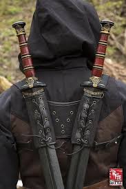 rfb double sword harness black sword sword sheath larp