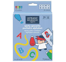 Print our a to z letter . Spoty Set Alphabet Stencils Lefranc Bourgeois