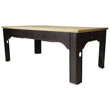 Riveted Iron Work Table With Stone Top France 1900s Work Table Antique Furniture For Sale Iron Work