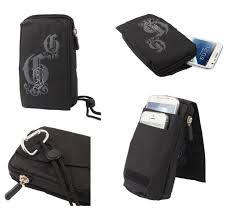 Unnecto Omnia Black Pouch Bag 16x9cm ...