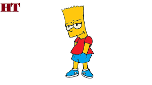 How To Draw Bart Simpson Step By Step Bart Simpson Drawing For Beginners Drawing Tutorial
