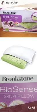 Biosense Memory Foam Pillow For Side Sleepers Biosense 2 In 1 Classic Pillow For All Sleepers Brand New Brookstone Biosense 2 In 1 Classic Pillow For All Sleepers Standard Queen Li Classic Pillows Fashion Design Fashion Tips