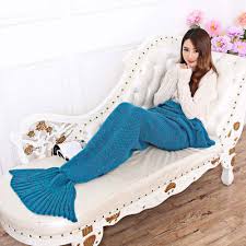 There are 1540 mermaid blanket crochet for sale on etsy, and they cost 15,35 $ on average. New Fashion Knitted Mermaid Tail Blanket Handmade Crochet Adult Bed Wrap Soft Sleeping Bag Blankets One Sale Buy At The Price Of 9 66 In Aliexpress Com Imall Com