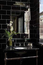 Whether you use black as an accent color or you make it the focus of the room, black works. 10 Elegant Black Bathroom Design Ideas That Will Inspire You Bathroom Design Luxury Dark Interior Design Bathroom Design Black
