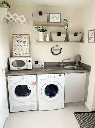 How To Make An Utility Room Shelves And Baskets Diy Laundry Room Renovation Small Laundry Room Makeover Room Shelves