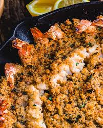 Remove shells & clean shrimp & salt & pepper. Sip And Feast On Twitter Shrimp Oreganata Is Another Great One For Christmas Eve The Dish Is Essentially Seasoned Breadcrumbs Toasted On Top Of Baked Shrimp Https T Co C0rpzqpkgy Shrimprecipes Feastofthesevenfishes Shrimporeganata